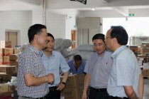 市委常委、宣傳部長何加順來我公司調研