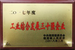 公司被錢清鎮(zhèn)黨委、鎮(zhèn)人民政府評(píng)為“2017年度工業(yè)綜合發(fā)展三十強(qiáng)”